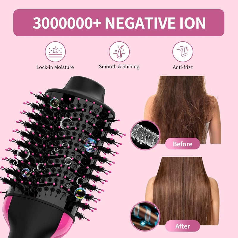 Umeely Hair Dryer Brush Blow Dryer in One, Upgraded 4 in 1 Hair Dryer and Styler Volumizer with Negative Ion Anti-frizz Ceramic Titanium Barrel Hot Air Hair Straightener Brush - Image 4